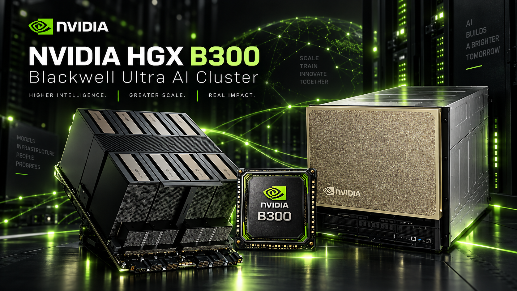 NVIDIA HGX B300 Blackwell Ultra GPU server cluster in Austria for AI and HPC